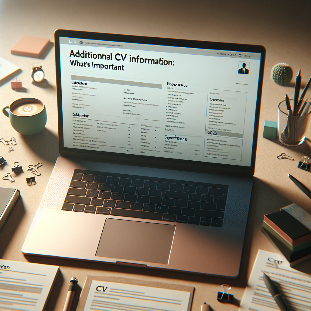Informacion adicional CV que es lo importante