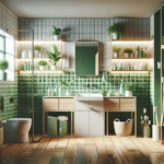 Bano verde como organizarlo